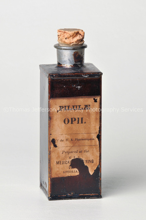 Pilulae Opii Pills of Opium and vial