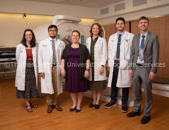 Radiation Oncology and Physics Residents groups in Bodine Basement 2022-0720